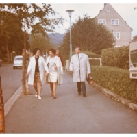 S maminkou Helenou a jejím manželem Oldřichem Chodem, Bad Wildungen, 1968
