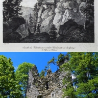 Roku 1359 Karel IV. potvrdil držení vimperského panství s Kunžvartem Peškovi z Janovic a synům jeho bratra Herbarta. Kunžvart patří svou nadmoř. výškou 1037 m k nejvýše položeným hradům v České republice, byl vojenským objektem bez rezidenční funkce