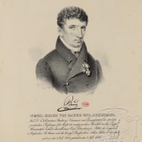 Václav Bauer z Adelsbachu, 1767 - 1834, otec Vilemíny, magistr porodnictví, městský lékař na Malé Straně (zdroj esbirky.cz)