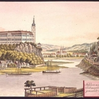 Hraběcí rod Thun - Hohenstein držel děčínské panství v letech 1628 - 1932 (veduta J. A. Venuta)