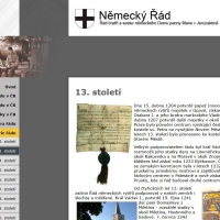 Webové stránky nemeckyrad.cz, kde je zmíněný dar Domaslavy z Miletína