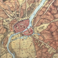 Mapa Berlína kolem roku 1600 (zdroj ag-historische-mitte-berlin.de)