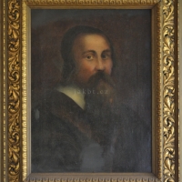 J. A. Komenský, olej na plátně, autor neznámý, 66 x 81 cm
