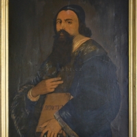 J. A. Komenský, reprodukce malby Václava Brožíka, 66 x 85 cm