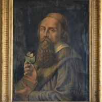 J. A. Komenský, tisk na plátně, autor neznámý, 75 x 93 cm