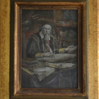 J. A. Komenský, rytina, autor neznámý, 42 x 51 cm