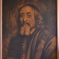 J. A. Komenský, malba podle Juriaena Ovense, autor A. Všetečka, 127 x 157 cm
