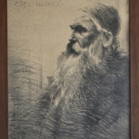 J. A. Komenský, autorský tisk Ladislava Šalouna, 62 x 83 cm