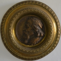 J. A. Komenský, plaketa, autor neznámý, 42 cm