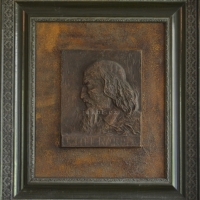 J. A. Komenský, plaketa, autor neznámý, 57 x 65 cm