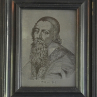 J. A. Komenský, rytina Karla Maixnera, 23 x 29 cm