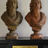 J. A. Komenský, busta J. Effenbergera, sádra, 47 cm