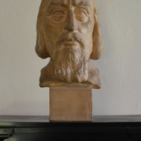 J. A. Komenský, busta Josefa Kotyzy, terakota, 43 cm