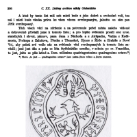 Přech ze Třemešné zapsaný v roce 1448 a jeho pečeť z téhož roku (zdroje J. Kalousek - Archiv český, Staré písemné památky české i moravské, díl XV., 1896 a A. Sedláček - Atlas erbů a pečetí)