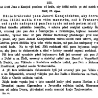 Petr ze Železna je zaznamenán už roku 1509 spolu s Herešem ze Železna a na Třemešné (zdroj Archiv český, Staré písemné památky, díl XV.)