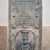 Náhrobek Jeronýma Bukovského z Neudorfu z r. 1629 v kostele Narození Panny Marie v Hořicích (foto Petr Mlejnek)